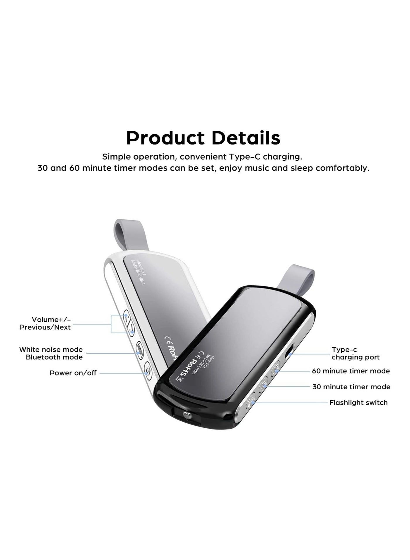 Pillow Speaker Bone Conduction Stereo Wireless Headphone