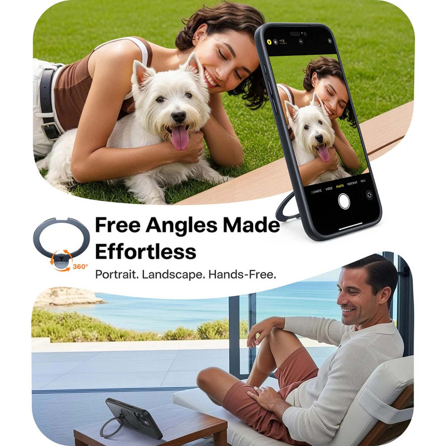 Ostand Spin Series Case with MagSafe for iPhone 17