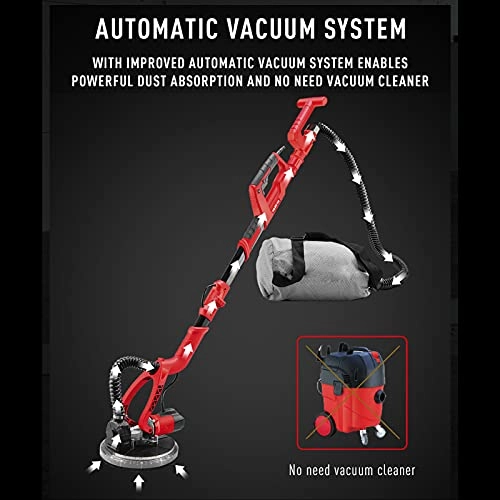 Wall Sander - 800W Telescopic LED