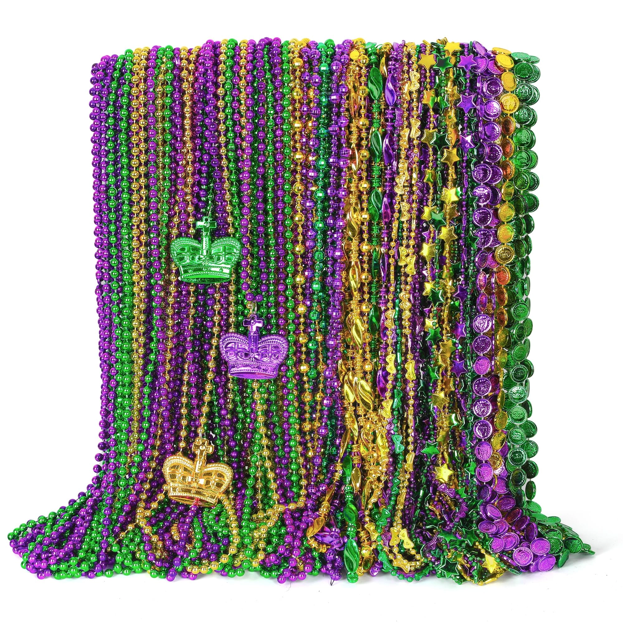 EOBOH Mardi Gras Beads - 72PCS