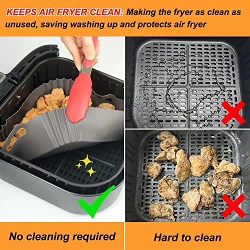 Silicone Air Fryer Liners - 2pcs