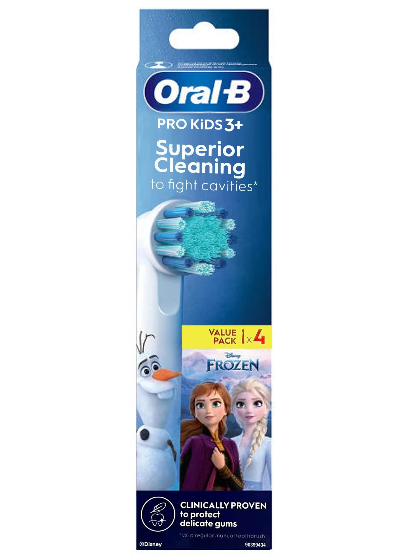 Pro Kids - Pack of 4 Extra Soft Bristles For Ages 3+