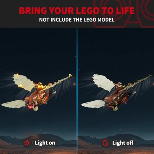 Light Kit for Lego-10363 Leonardo da Vinci's Flying Machine - 2.0 Red