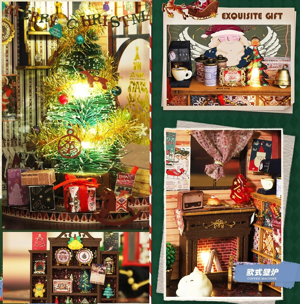 Miniature Wooden Dollhouse Furniture Kit - Creative Room 1:24