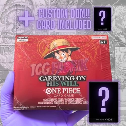 OP13 - 24pcs English + Custom DON Card - Handmade