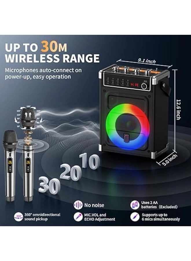 Karaoke machine - 2 wireless microphone