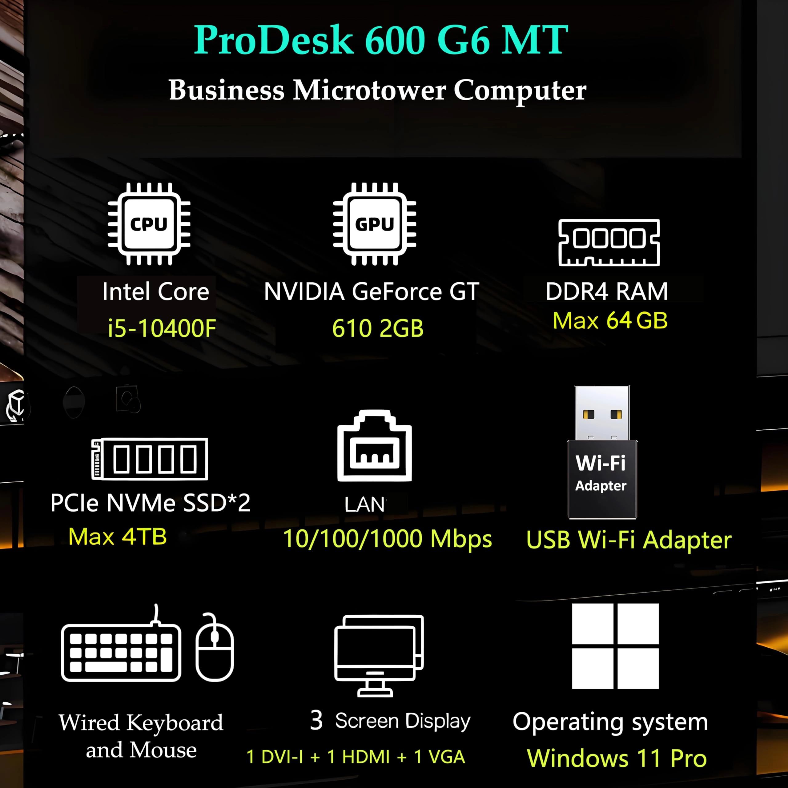 ProDesk 600 - 16GB 1TB i5-10400F