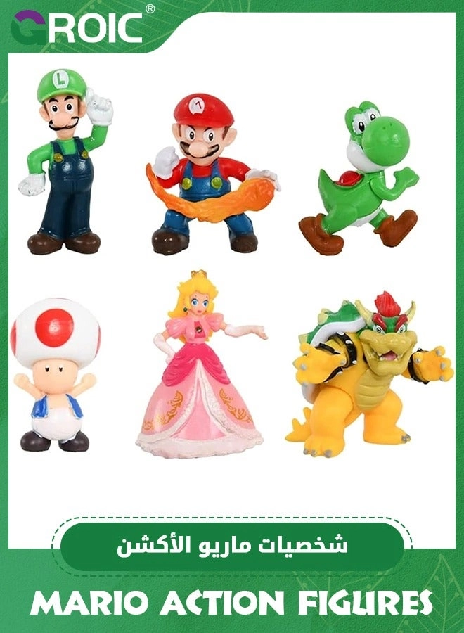 Mario Figurine Set - Mario Brothers - 18 pcs