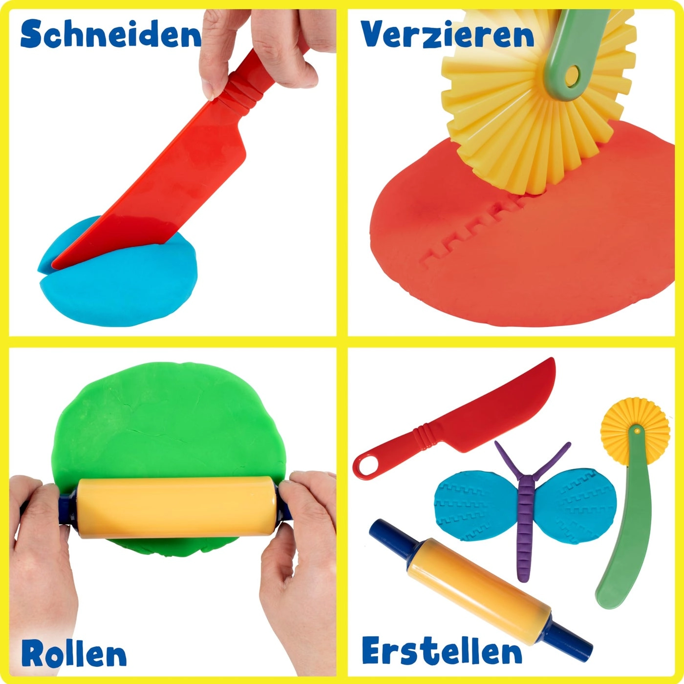 Dough Tools - plastic 6 pieces