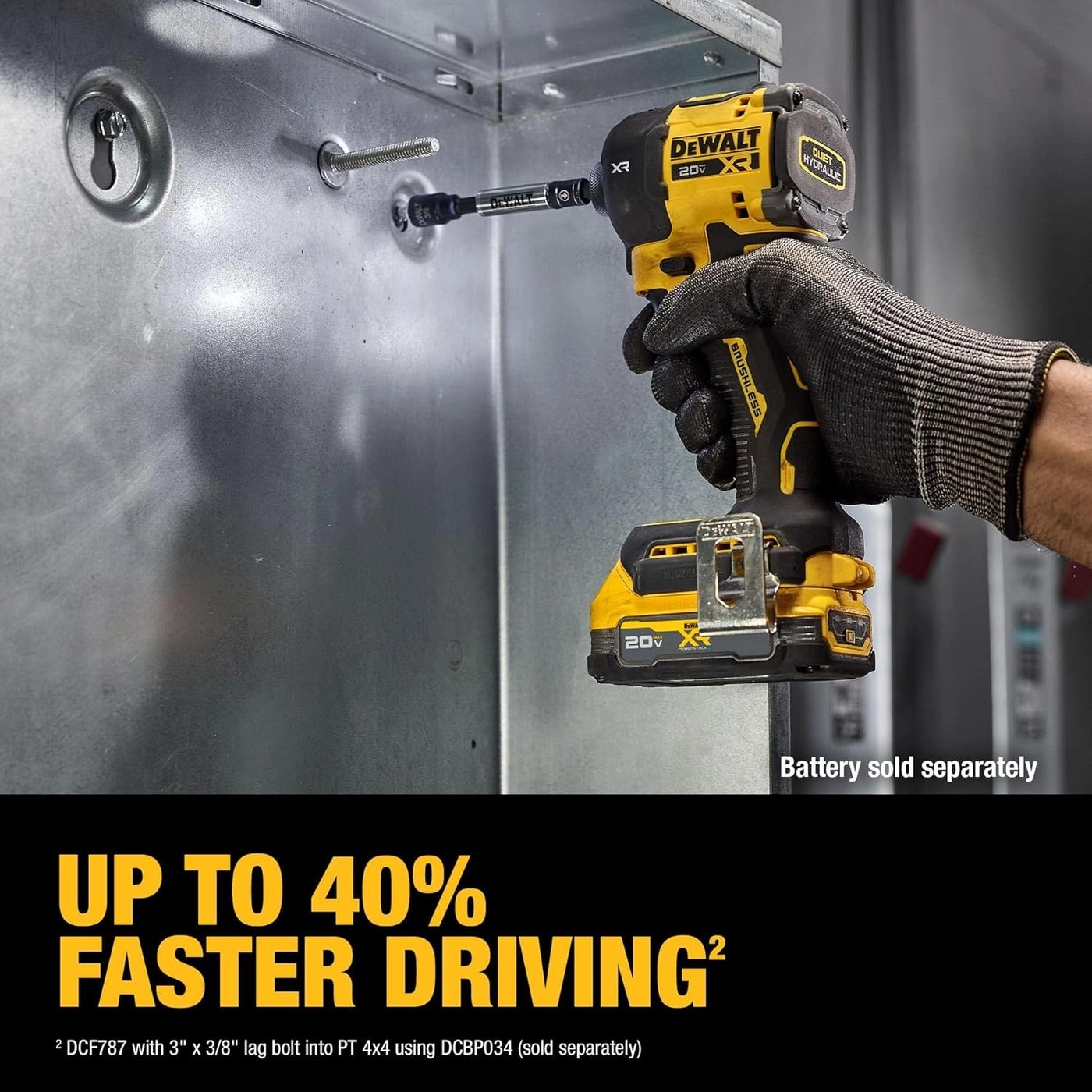 Quiet Hydraulic Impact Driver - 20V MAX XR 1/4 Inch Cordless