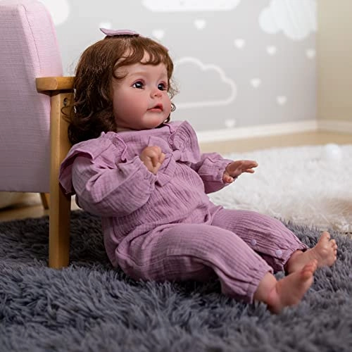 Sue-Sue Reborn Baby Doll - 60 cm Leather Brown Eyes