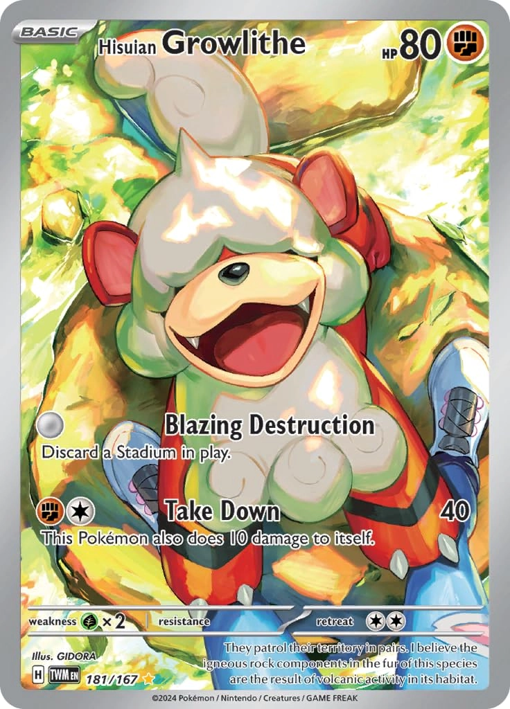 Pokémon Anime Hisuian Growlithe 181/167