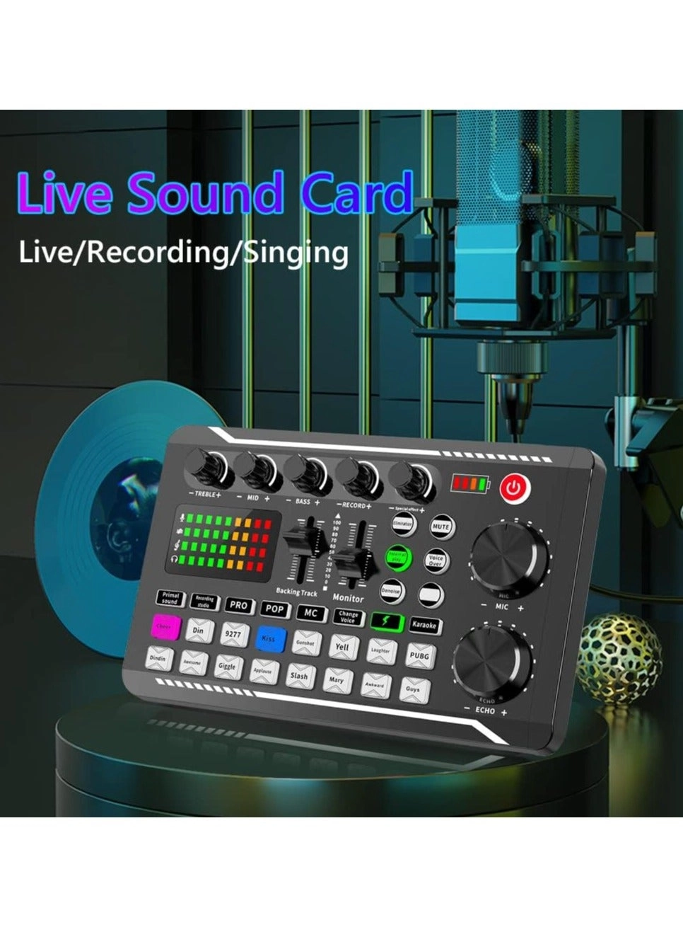 F998 - 16 Sound Effects Bluetooth-compatible 1200mAh battery