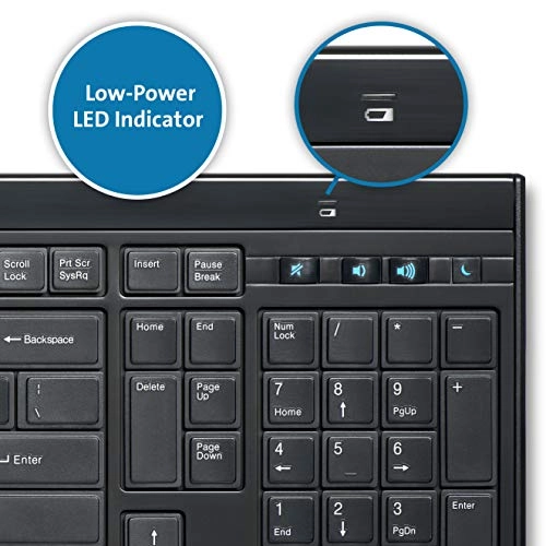 Slim Type Wireless Quiet Keyboard - US Wireless