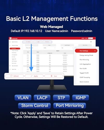 10 Port │ 8x2.5G│ 1x10G SFP+ Managed 10-ports
