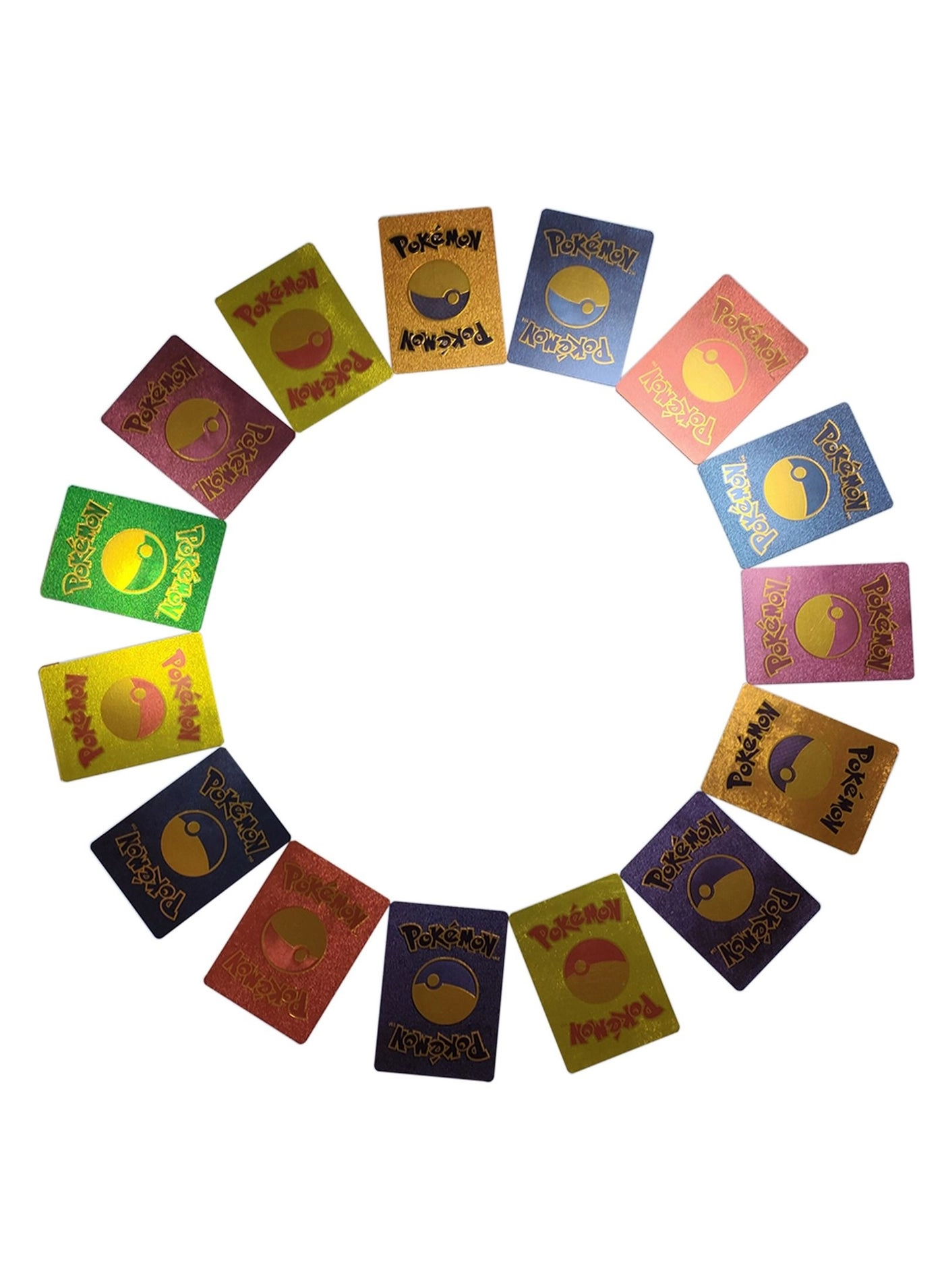 Assorted Cards Deck Box Set - Gold 55pcs