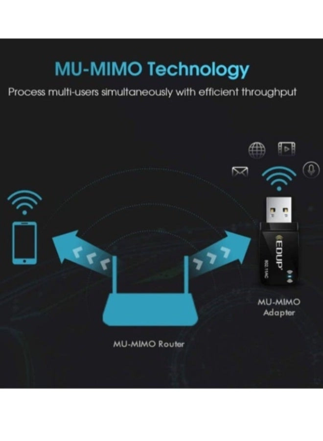 USB Wi-Fi Adapter - Dual Band USB 3.0 Wireless