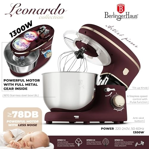 Leonardo Collection Food Processor - 6 Liters 1300 watts