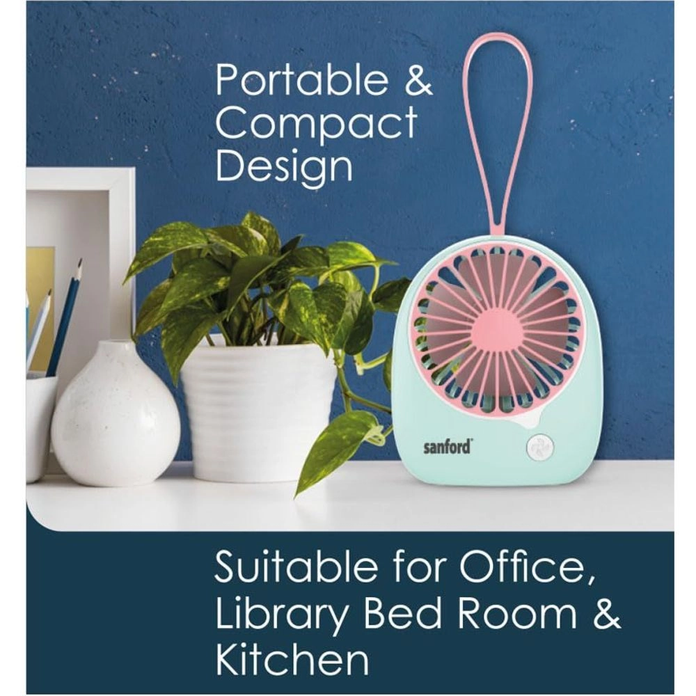 Rechargeable Mini Fan - 2400mAh 4800 RPM 3-Speed USB