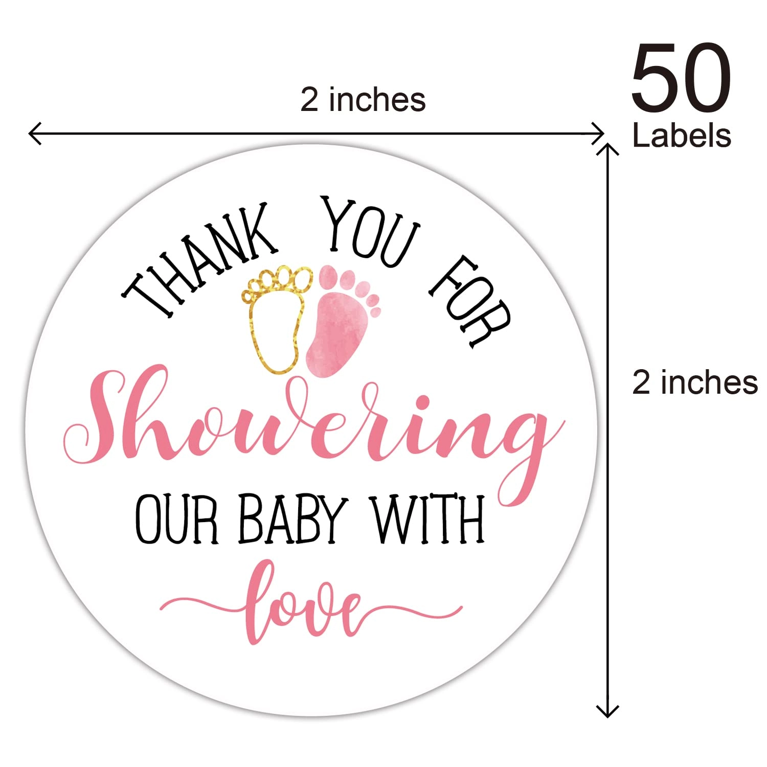 Baby Shower Stickers - 50