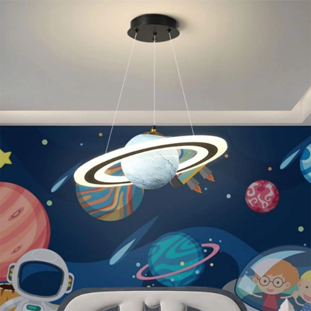 MDZILIAO Creative Planet Chandelier - 3000K 4500K 6000K Dimmable