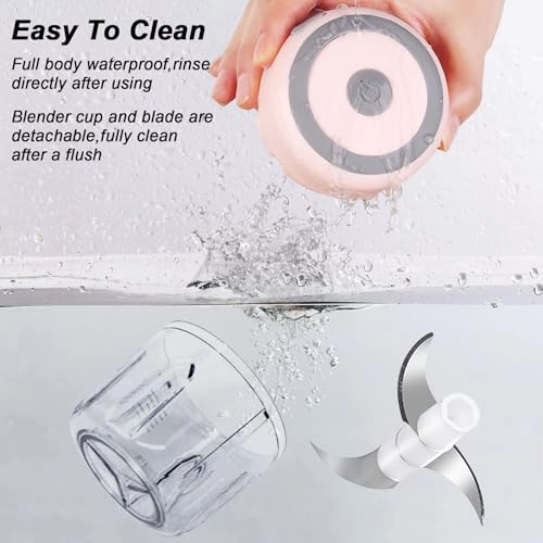 Garlic Chopper - 250 Milliliters USB Rechargeable