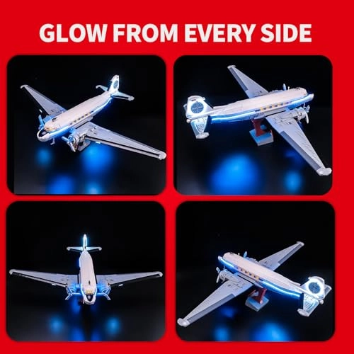 Light Kit Compatible with Lego Icons Douglas DC-3 Airliner (11378) - 2.0 Original LED
