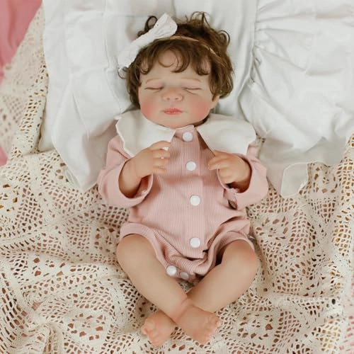 Pascale Reborn Baby Doll - 18 inch Vinyl sleeping Ages 3+