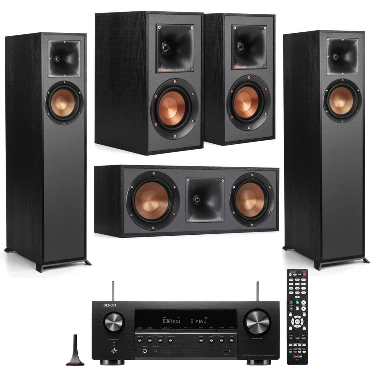 Klipsch R-610F + R-41M + R-52C + AVR-S670H - 75W 5.2-Channel