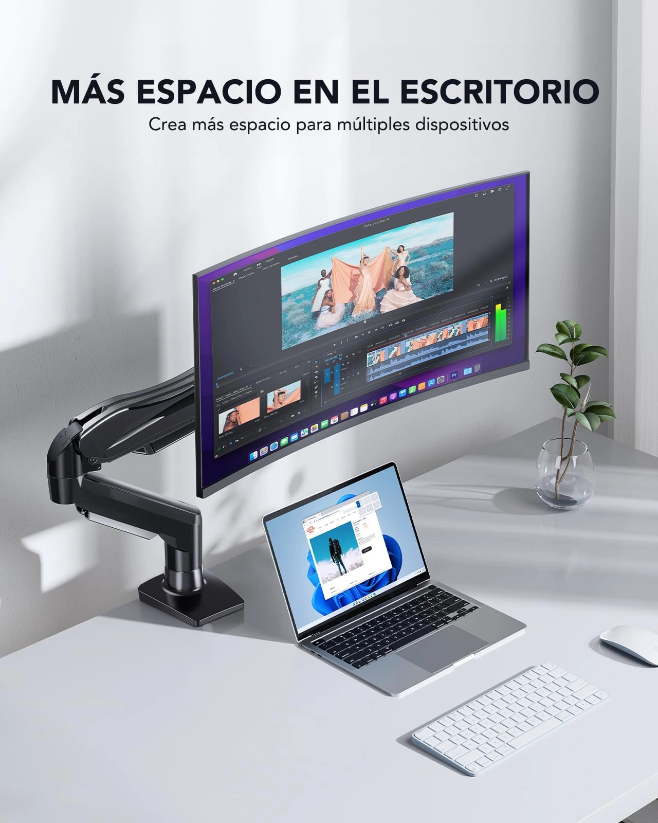 Single Monitor Arm - 13 to 32 Inch 75x75mm 100x100mm