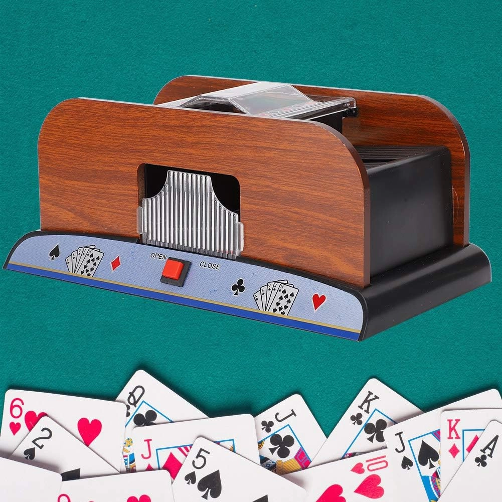 Card Shuffler - Wooden Electric Automatic