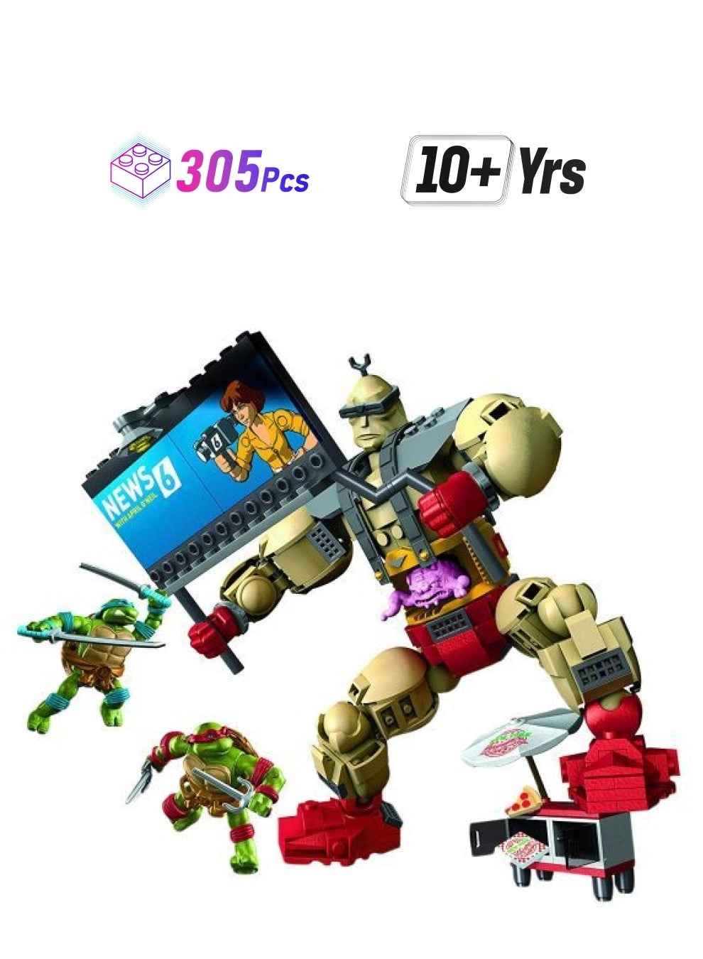 MEGA DMW32 - Teenage Mutant Ninja Turtles 305 pcs