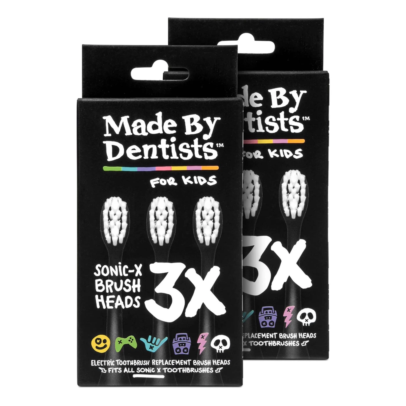 Made by Dentists Sonic X Replacement Heads - 6 Brush Heads Soft Bristles 18 Months Supply