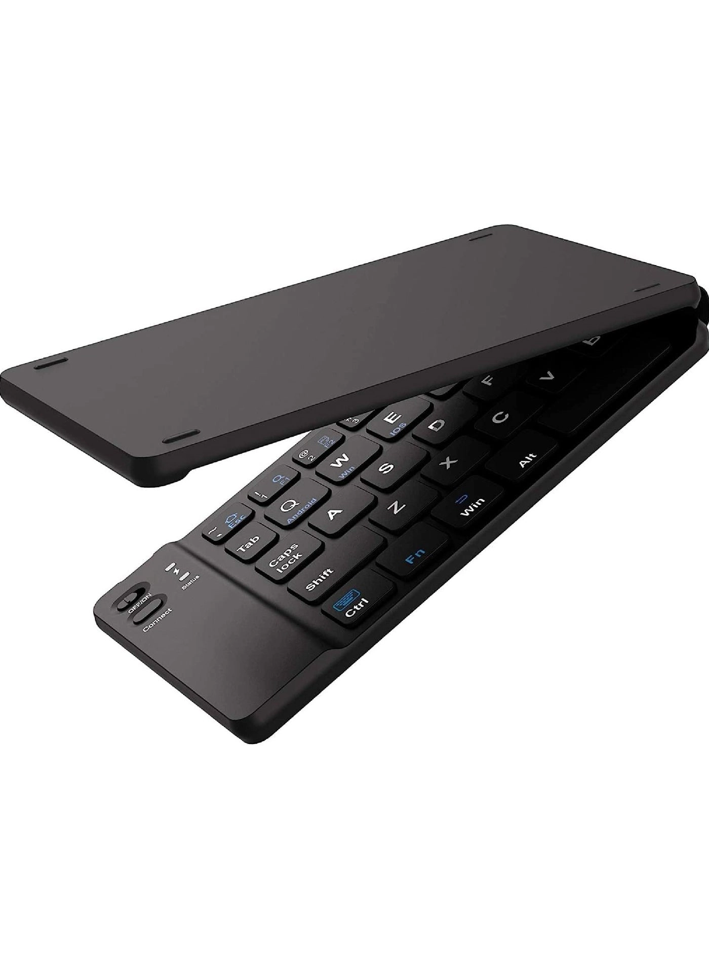 Generic Foldable Bluetooth Keyboard, Rechargeable Portable Wireless Keyboard with Touchpad compatible with Iphone12 Pro Max,Tablet,iPad,SmartPhone
