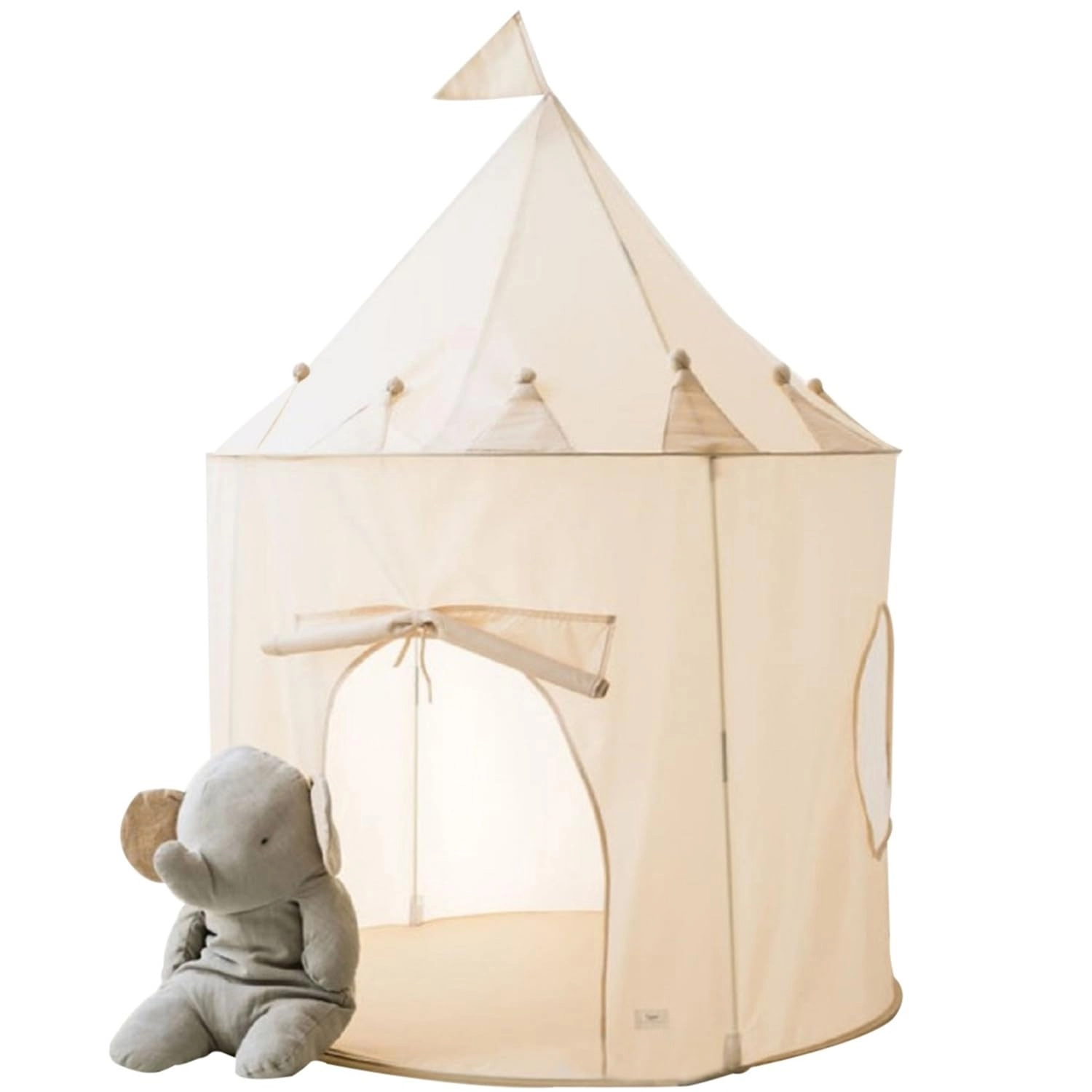 Kids Play Tent - 3ft wide 4ft tall Checkerboard Beige