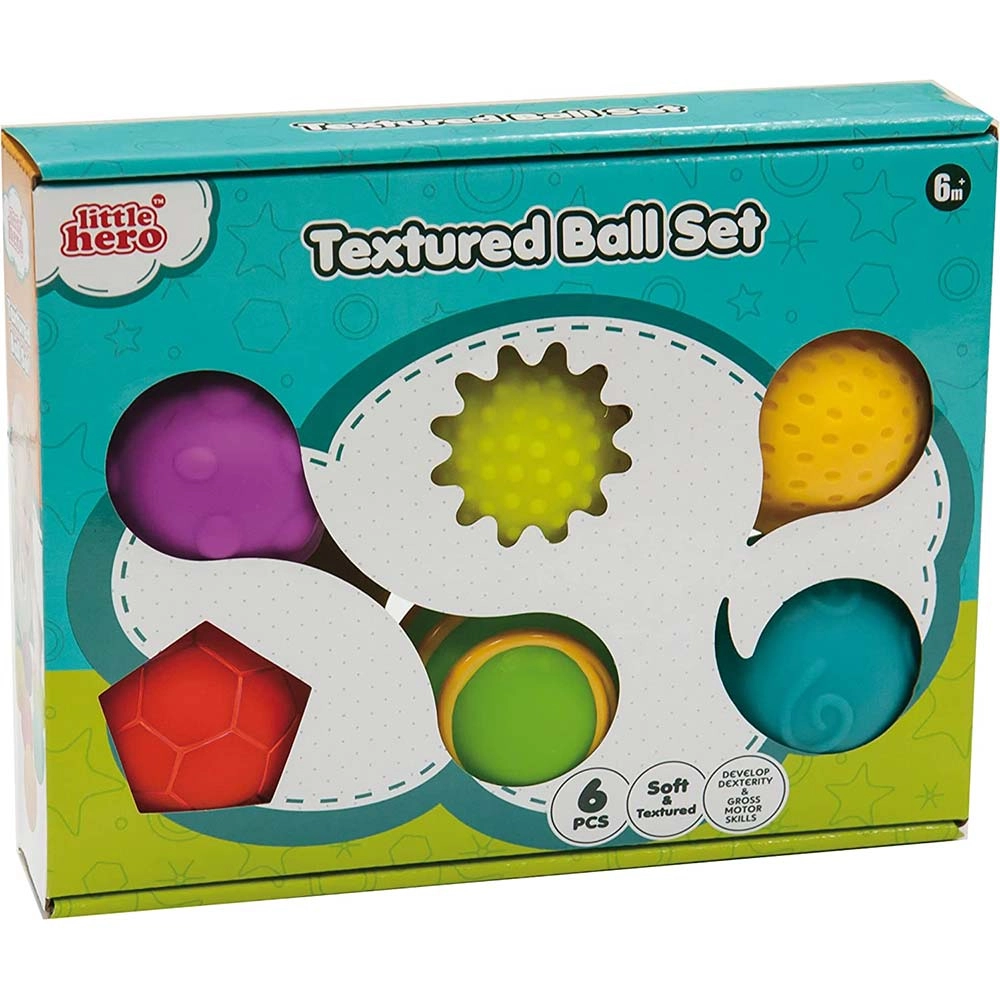 Textured Sensory Balls - 6 months 6 pieces