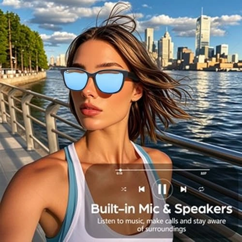 AI Translation Glasses - 100+ Languages Bluetooth V5.4 5 HOUR PLAYTIME