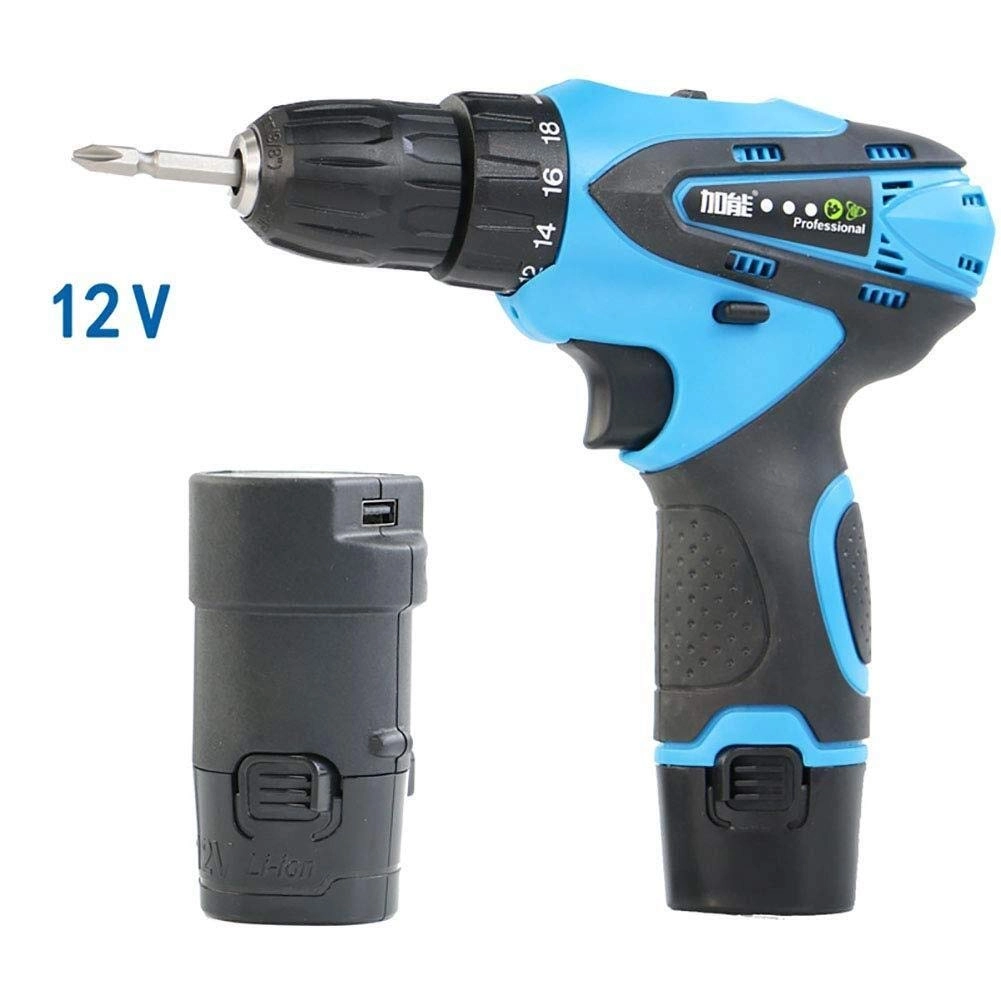 Electric Screwdriver - 12V 28Pcs 2 Batteries