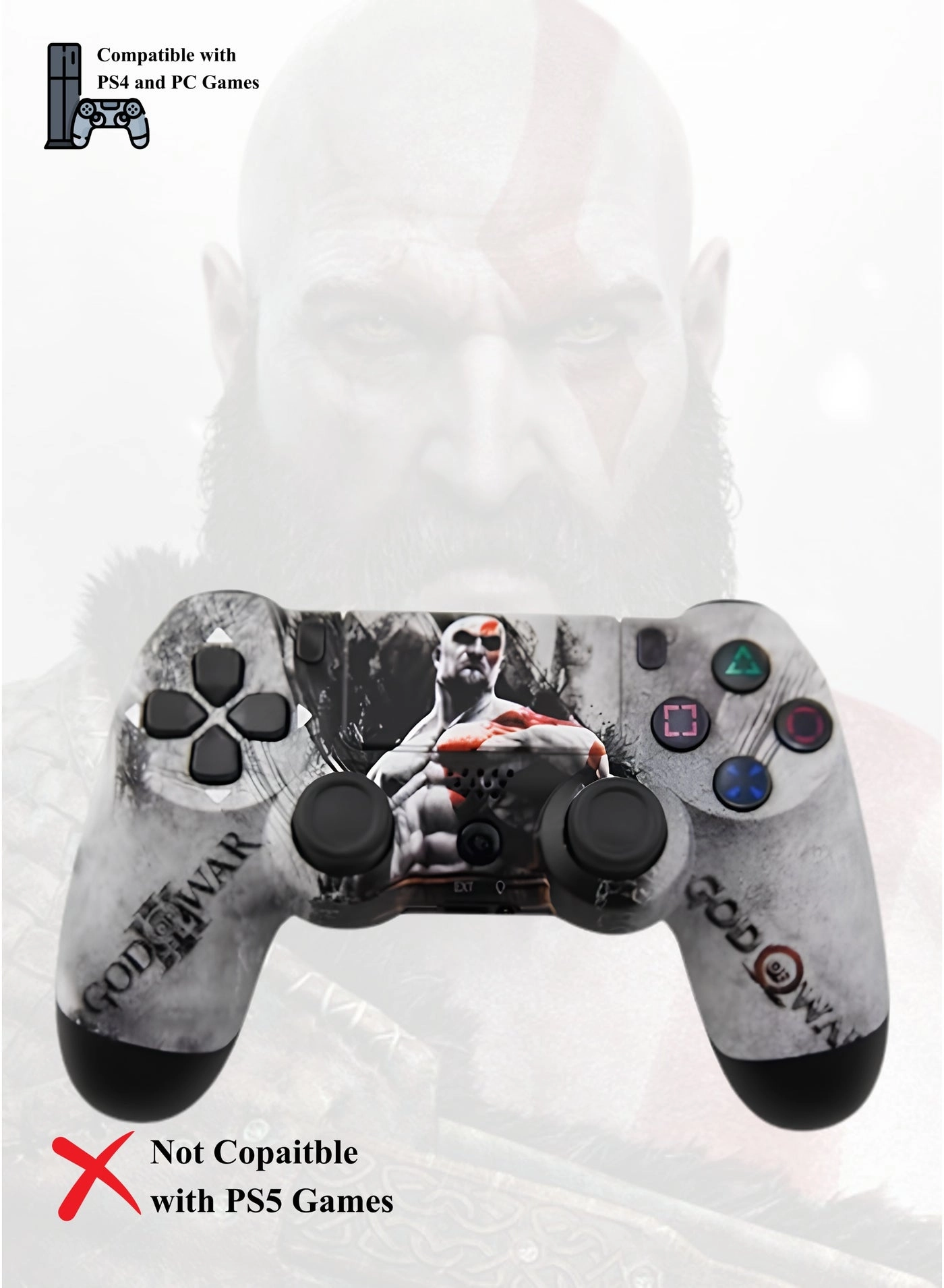 Hoco God of War Wireless Gaming Controller - multicolour PlayStation 4 (PS4)