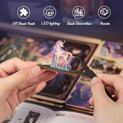 Book Nook - Forest Unicorn