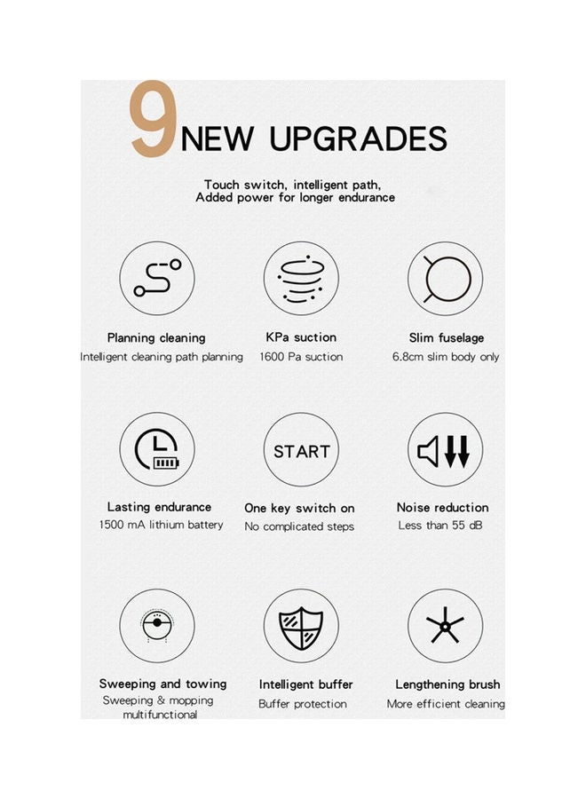 Sweeping Robot - With Mop Remote Control