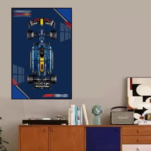 Wall Display Photo Frame Wall Plate - solid wood 10 for LEGO Formula 1 Racing Car 42206