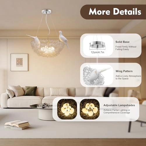 Bird's Nest Chandelier - 4000K