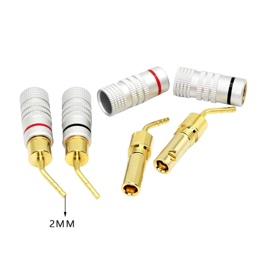 Banana Plug - Gold Plated 2mm Screw Type