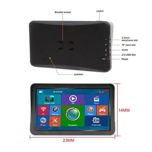 GPS Navigator 2564651325 - 9 inch 256MB+8GB Free Lifetime Map Updates