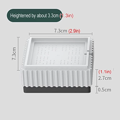 Universal Anti Vibration Feet Pads - 4pcs 6cm White