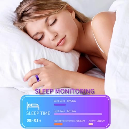 Smart Ring - Heart Rate Monitor Sleep Tracker IP67 Waterproof