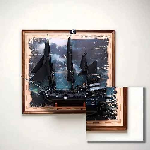 Wall Mount Display Stand - Compatible with 10365 Walnut wood