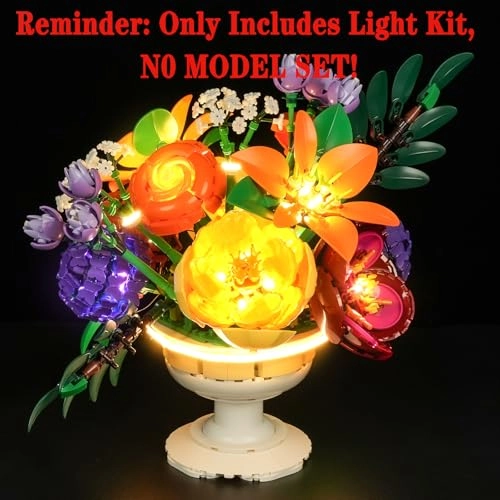 Light Set for LEGO 10345 Flower Arrangement Botanical Collection