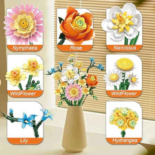 Rose Bouquet Building Set (01050) - Botanicals